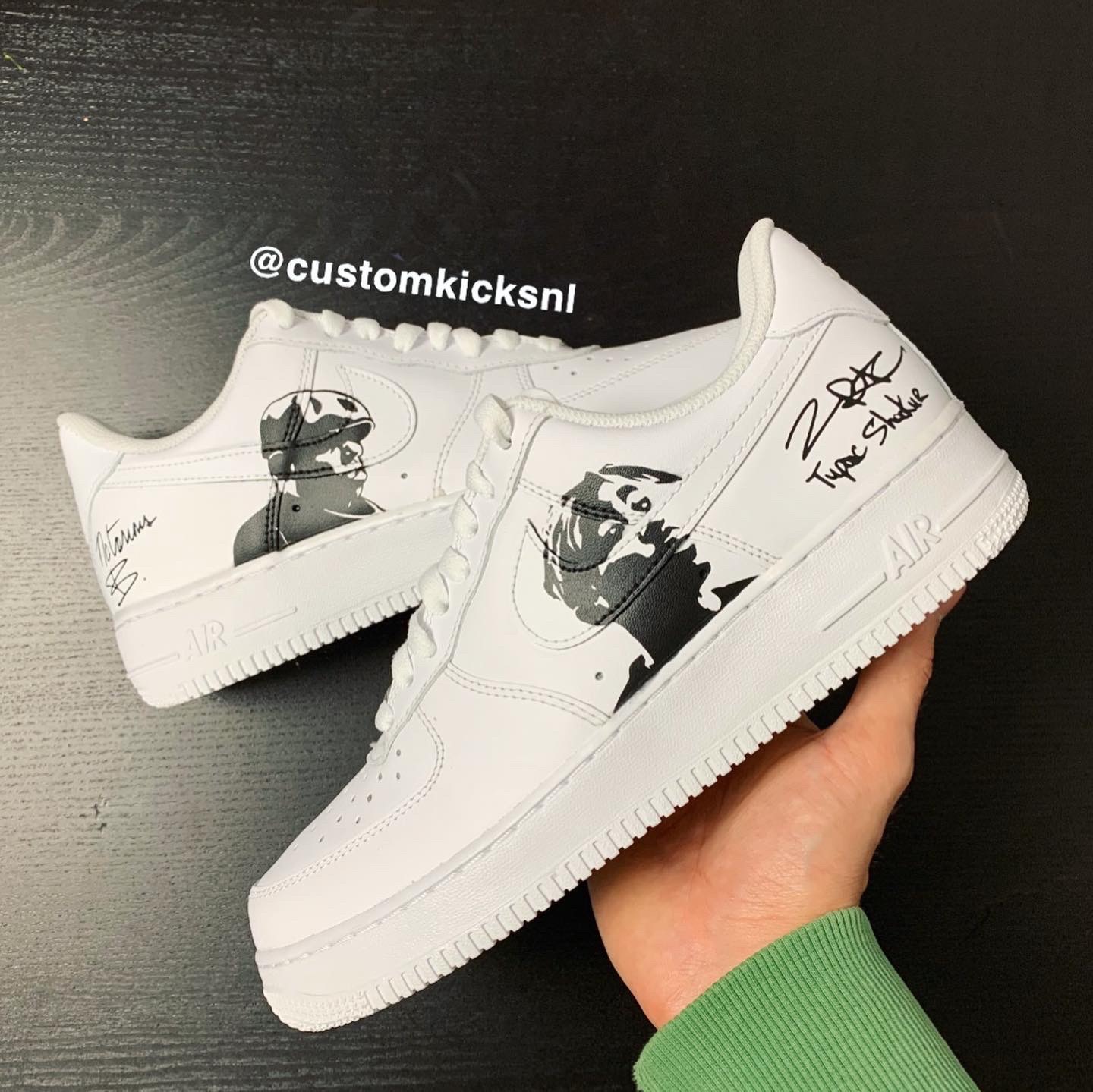 tupac custom shoes